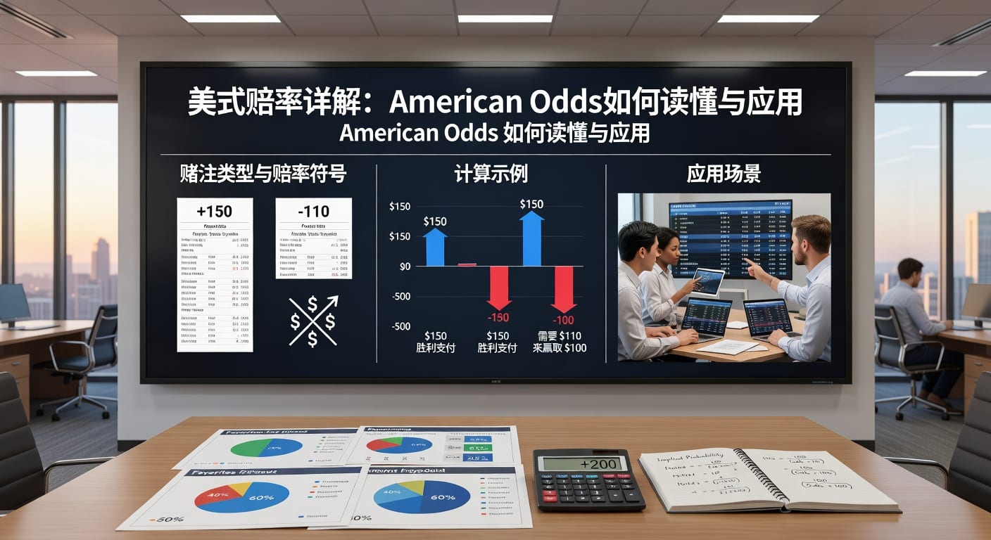 美式赔率（American Odds）详解：新手入门、实战策略与玩法指南