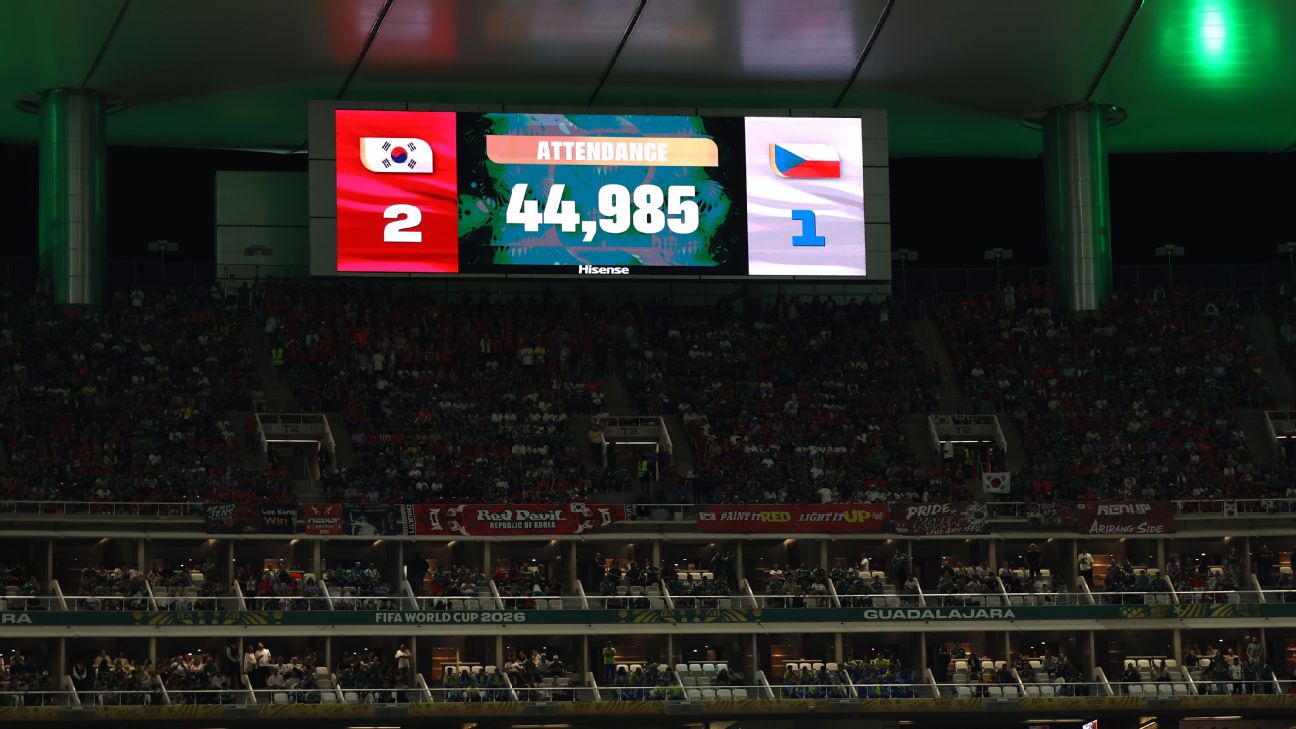 FIFA为韩国对捷克世界杯之战上座率数据辩护 空座现象引发关注
